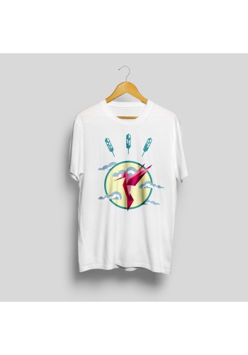 T-shirt imprimé colibri