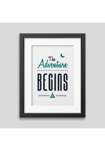 The adventure begins Framed poster