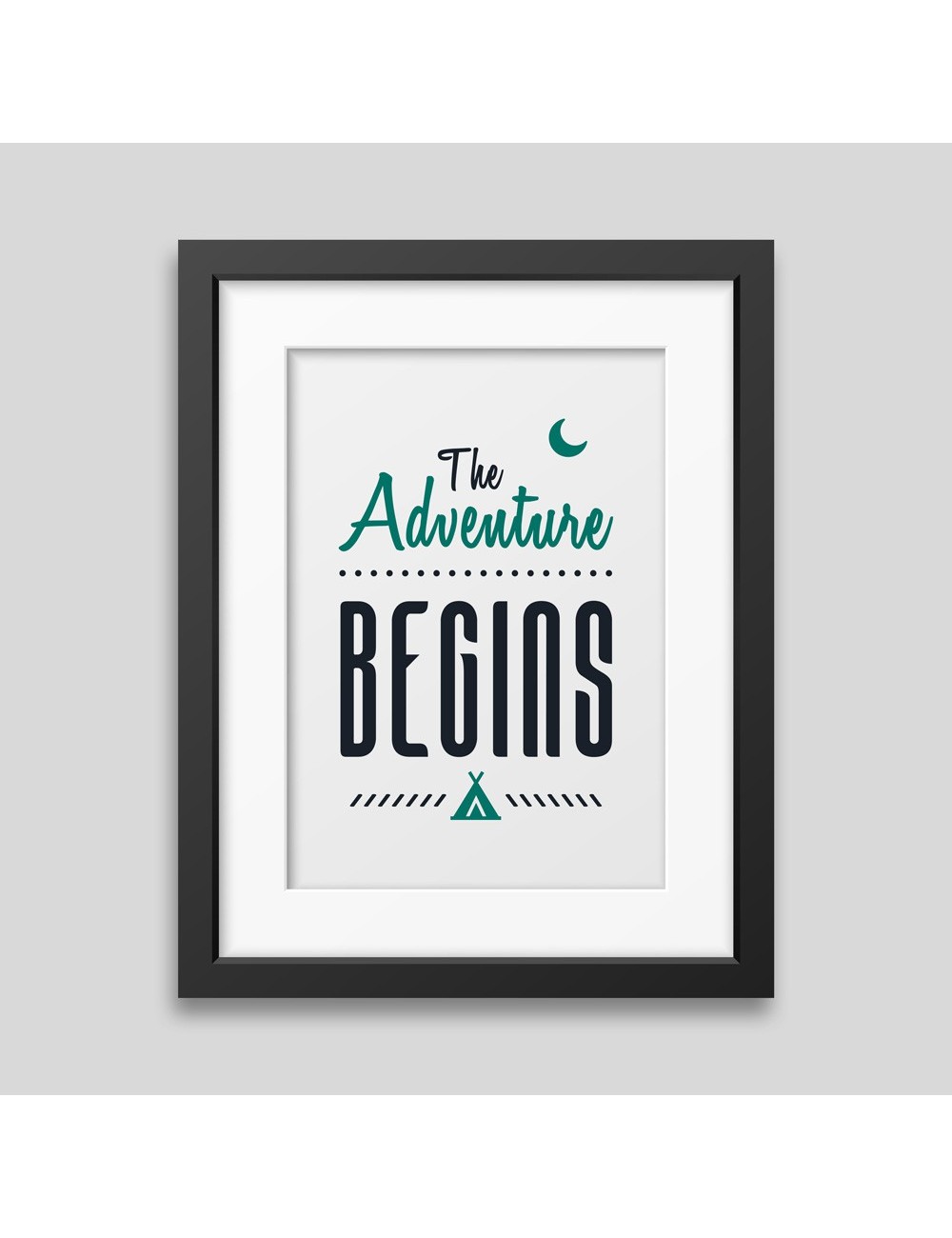 The adventure begins Framed poster